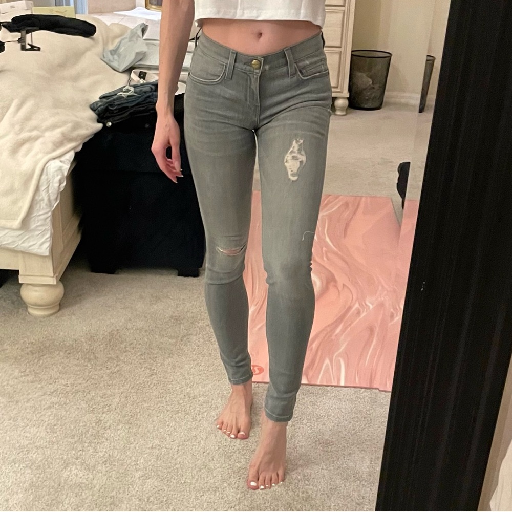 Current/Elliott The Ankle Skinny in Fade Destroy